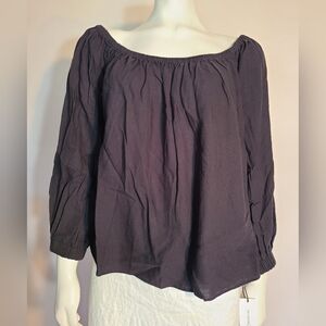 NWT women black Treasure & Bond top